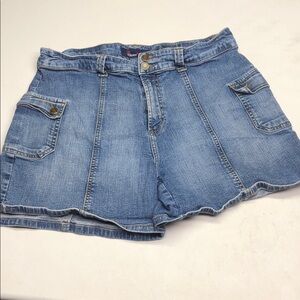 URBAN STAR CARGO STYLE JEAN SHORTS W14/32 ⭐️